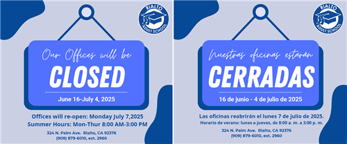 Summer Hours 2025